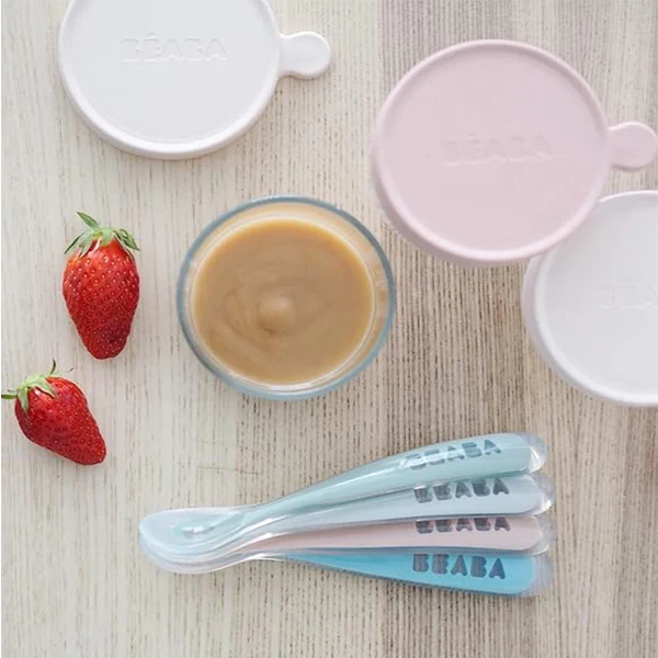 Beaba Stage 1 Silicon Spoon 4PK - Image 2