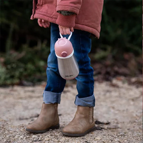 Beaba Stainless Steel Kids Water Bottle - Image 3