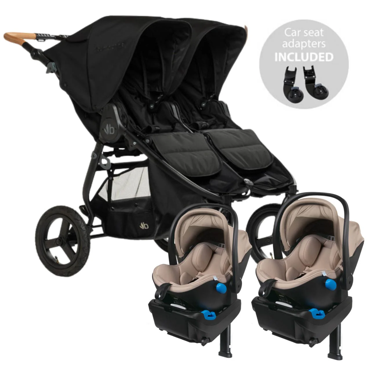 Bumbleride Indie Twin + Two Clek Liings Travel System - Image 14