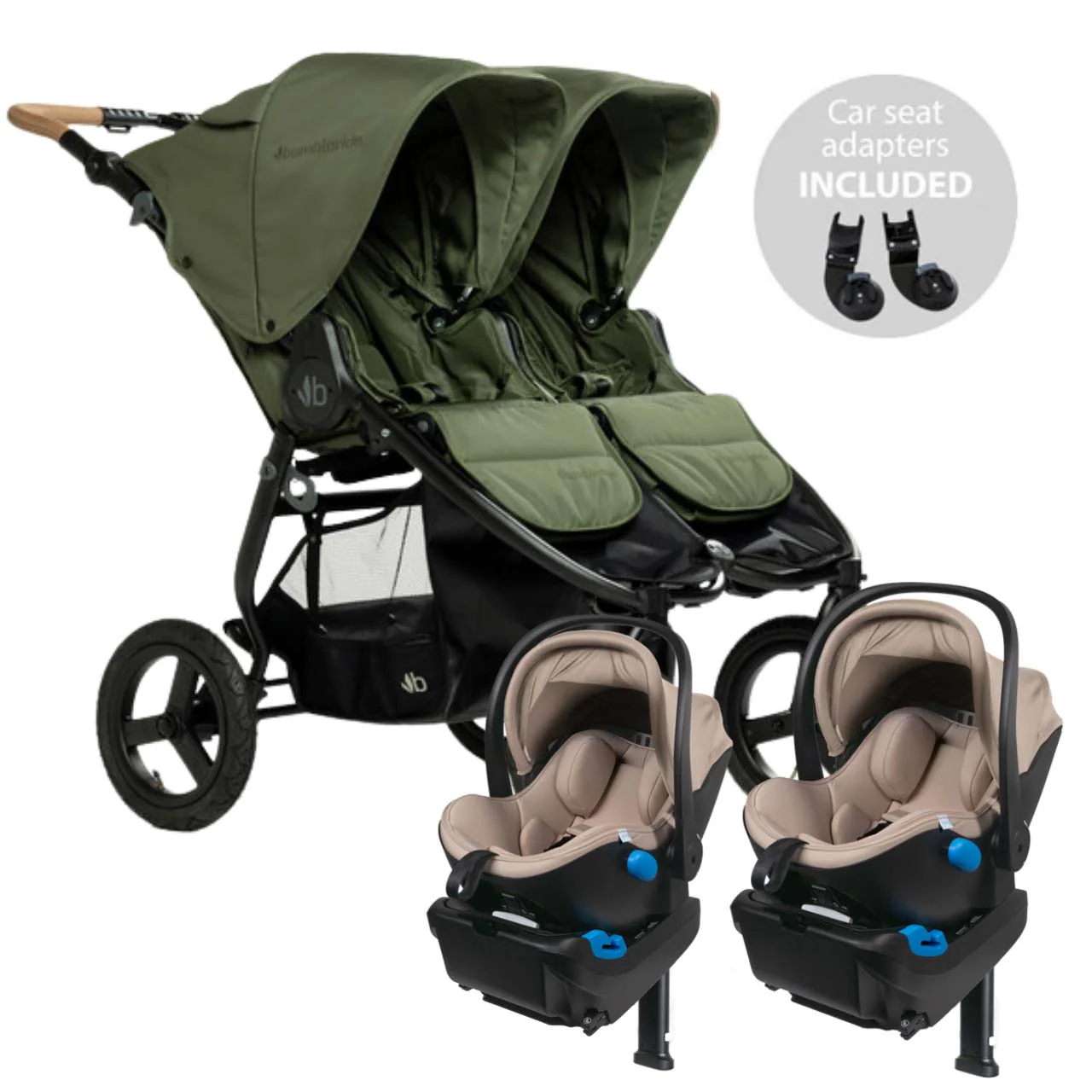 Bumbleride Indie Twin + Two Clek Liings Travel System - Image 15