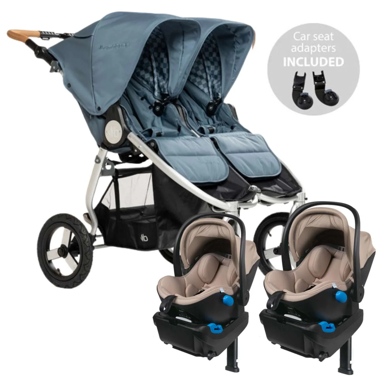 Bumbleride Indie Twin + Two Clek Liings Travel System - Image 16
