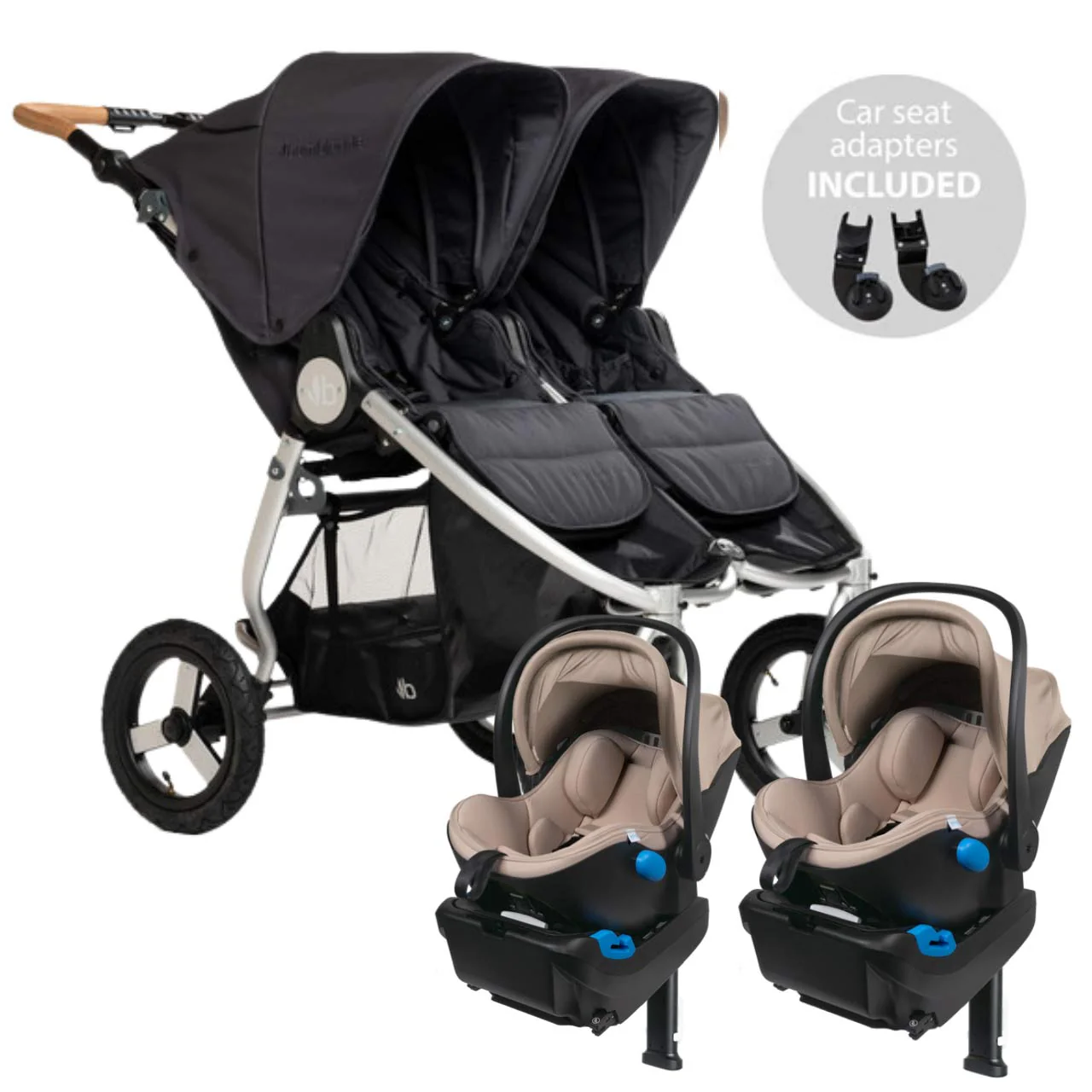 Bumbleride Indie Twin + Two Clek Liings Travel System - Image 17