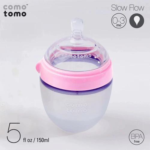 Comotomo Natural Feel Baby Bottle - 5 oz - Image 3