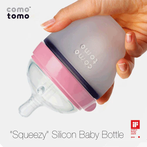 Comotomo Natural Feel Baby Bottle - 5 oz - Image 4