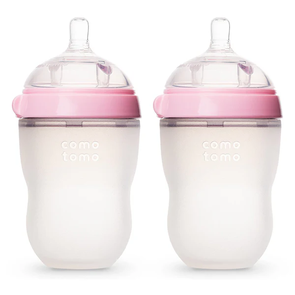 Comotomo Natural Feel Baby Bottle - 8 oz (2 Pack)