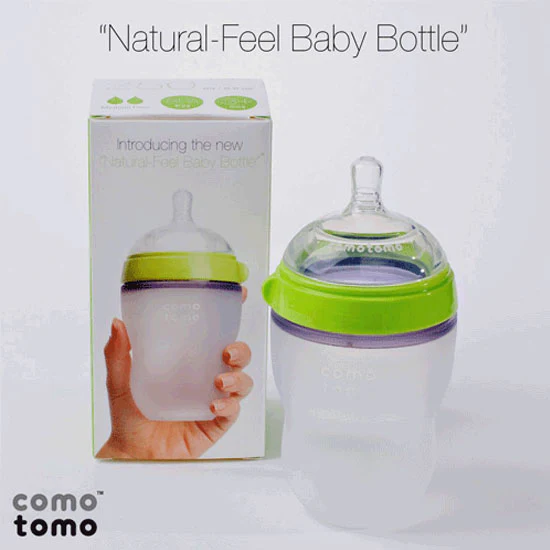 Comotomo Natural Feel Baby Bottle - 8 oz - Image 8