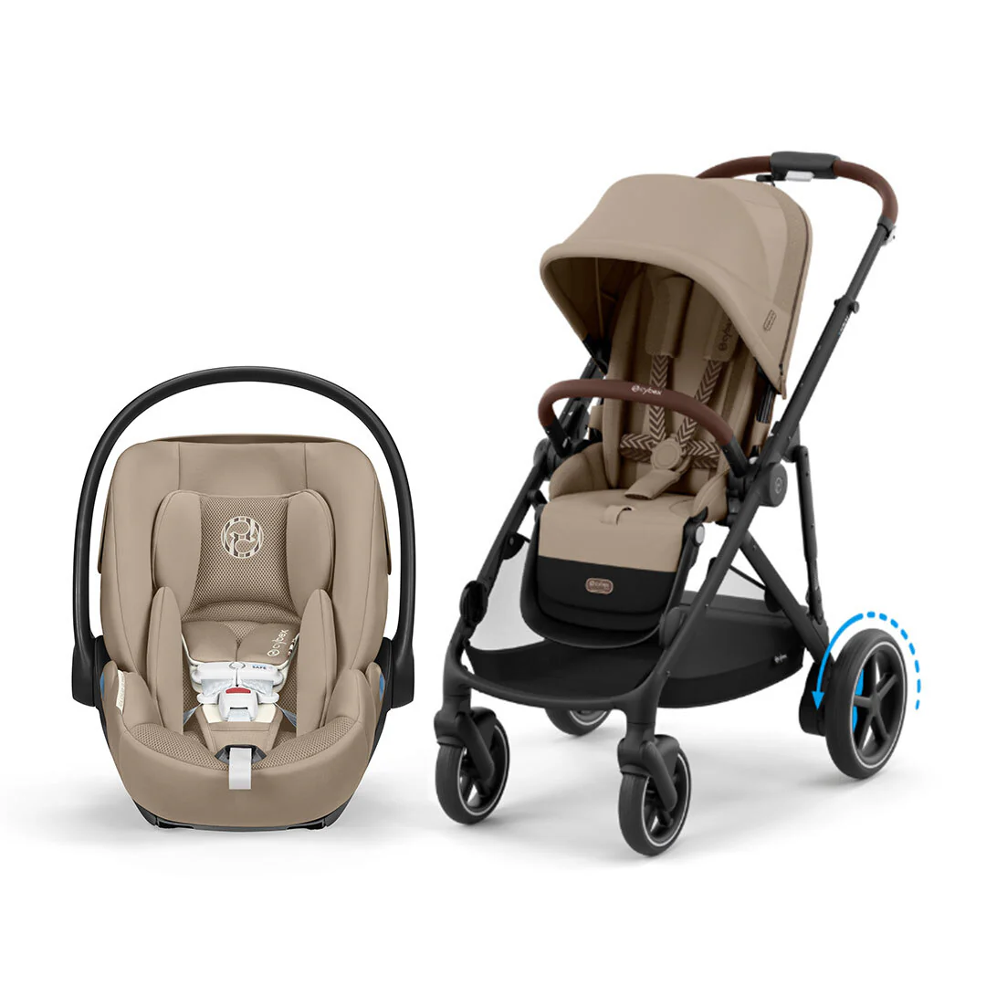 Cybex e-Gazelle Travel System with Cloud G Pro Infant Car Seat - Image 14