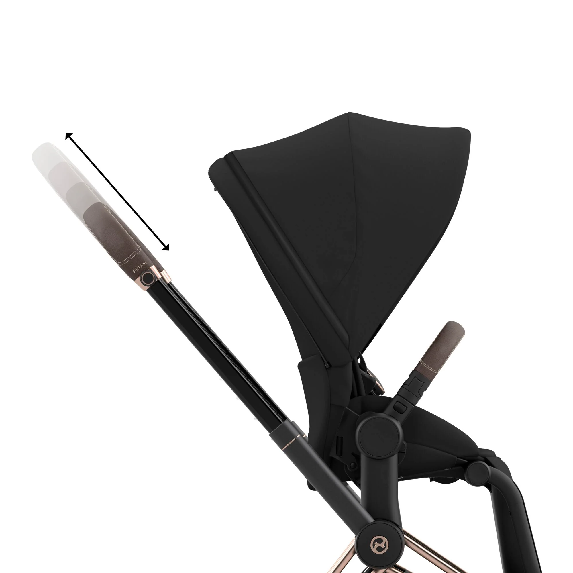 Cybex Priam 4 Newborn Stroller with Car Seat - Image 7