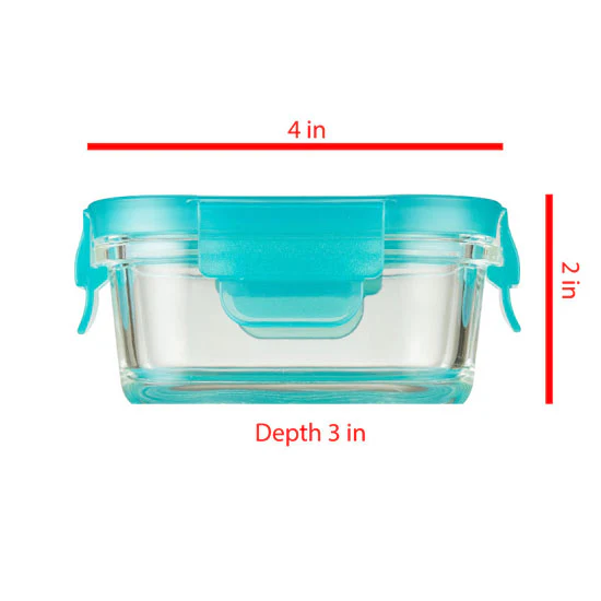 Innobaby Preppin' SMART EZ Lock Glass Container - 3 Pack - Image 2