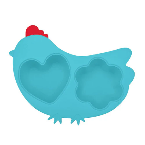 Innobaby Silicone Steamer with Lid - Chicken/Blue - Image 2