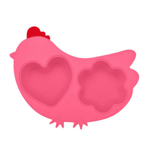 Innobaby Silicone Steamer with Lid - Chicken/Pink - Image 2