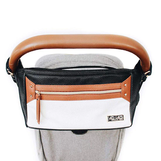 Itzy Ritzy Adjustable Stroller Caddy - Coffee & Cream