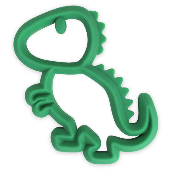 Itzy Ritzy Silicone Baby Teether - Dinosaur