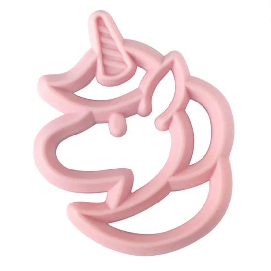 Itzy Ritzy Silicone Baby Teether - Pink Unicorn - Image 2
