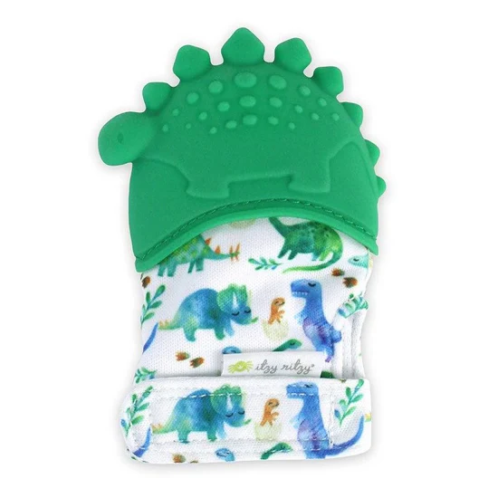 Itzy Ritzy Silicone Teething Mitt - Dino - Image 2