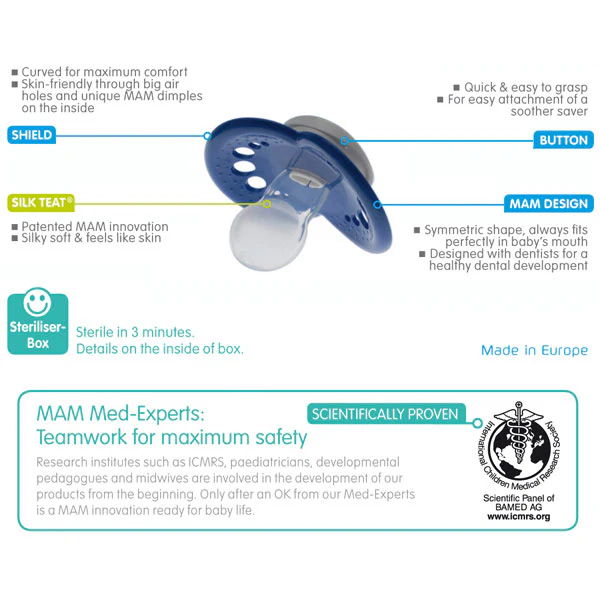 MAM Night & Day Silicone Pacifier 3pk - 6+ Mon - Image 4