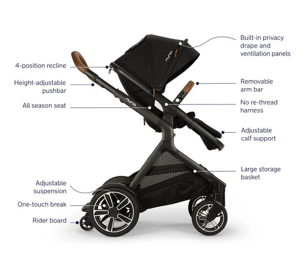 Nuna Demi Next Stroller + Rider Board - Image 2