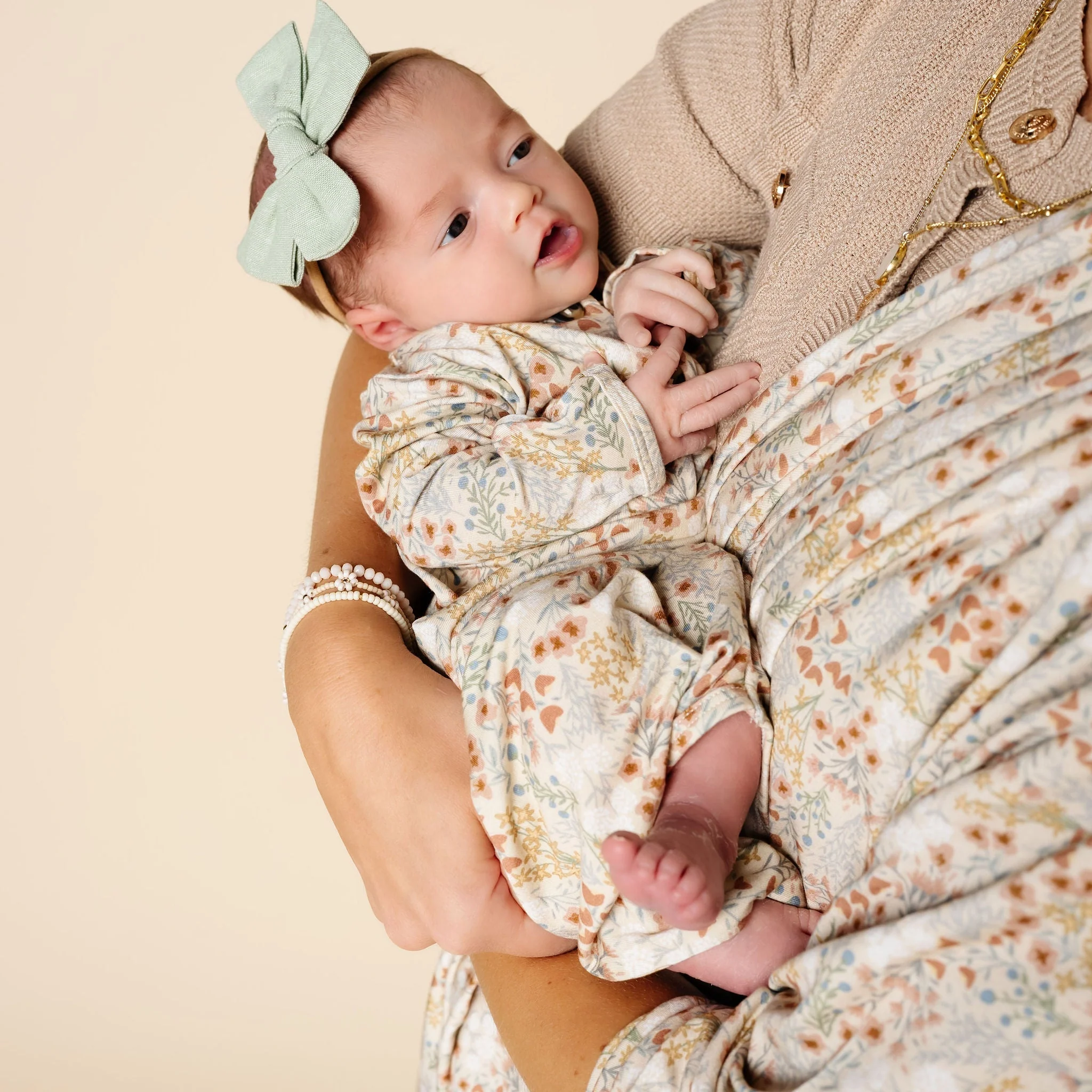 Pearl Newborn Headband Bundle (Gown) - Image 2