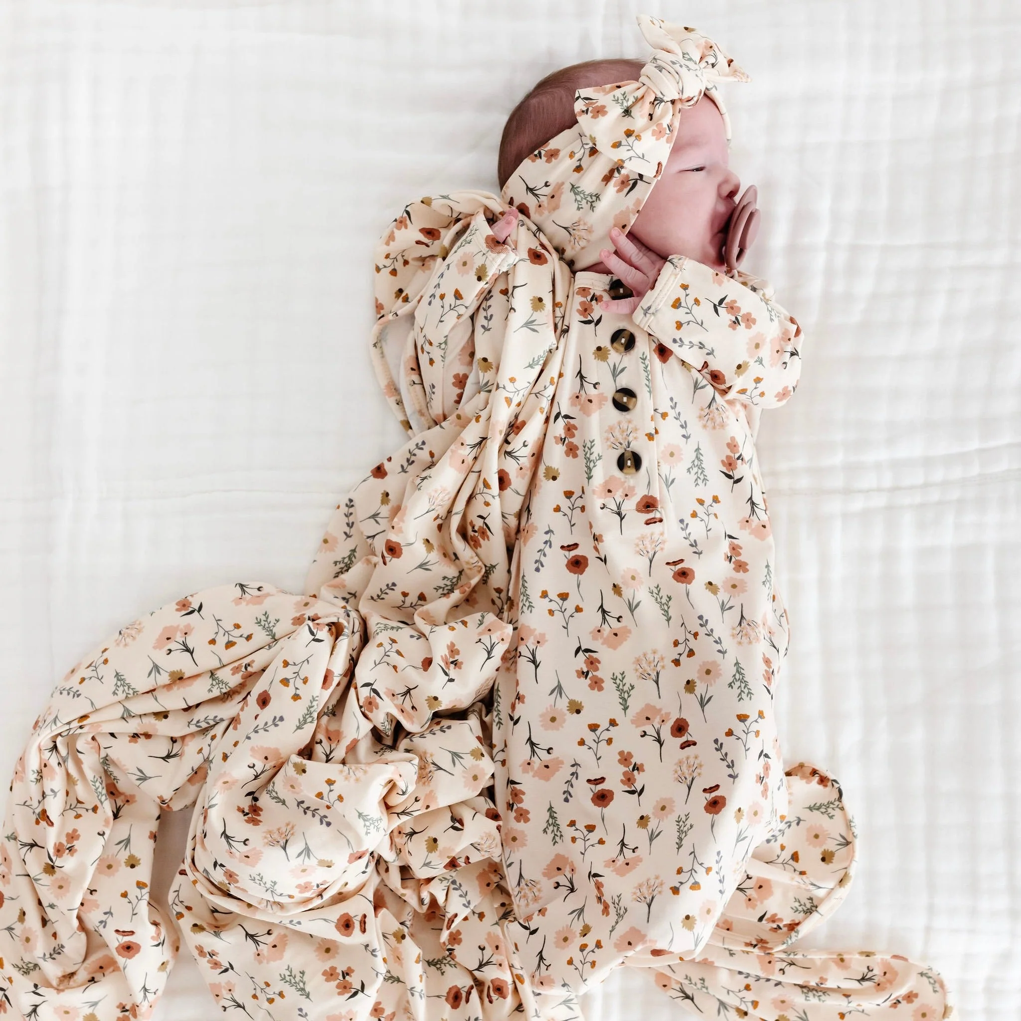 Rachel Newborn Headband Bundle (Gown) - Image 3