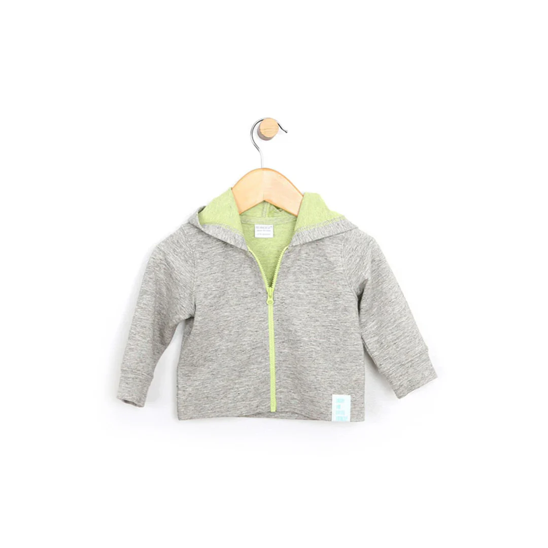 Robeez French Terry Knit Jacket + Pants - Oatmeal Brown