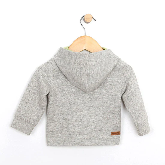 Robeez French Terry Knit Jacket + Pants - Oatmeal Brown - Image 2