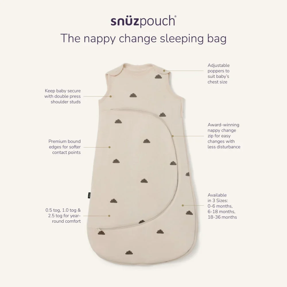 SnuzPouch Sleeping Bag - Blush Dot - Image 8