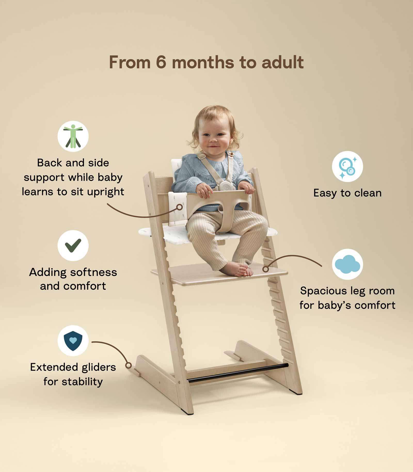 Stokke Tripp Trapp High Chair² + Newborn Set - Image 6