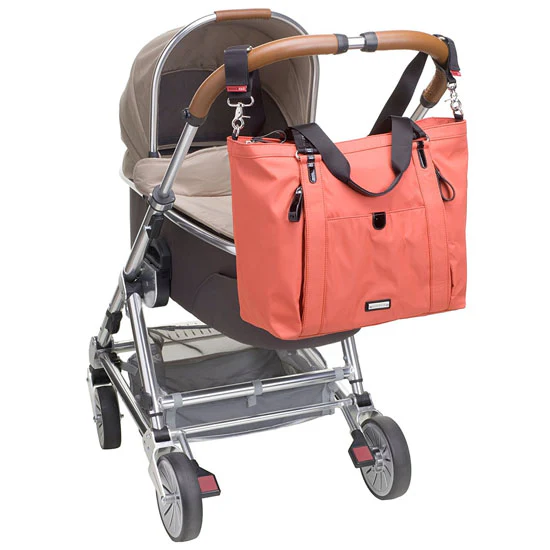 Storksak Cleo - Papaya + Mini Fix Changing Bag - Image 5