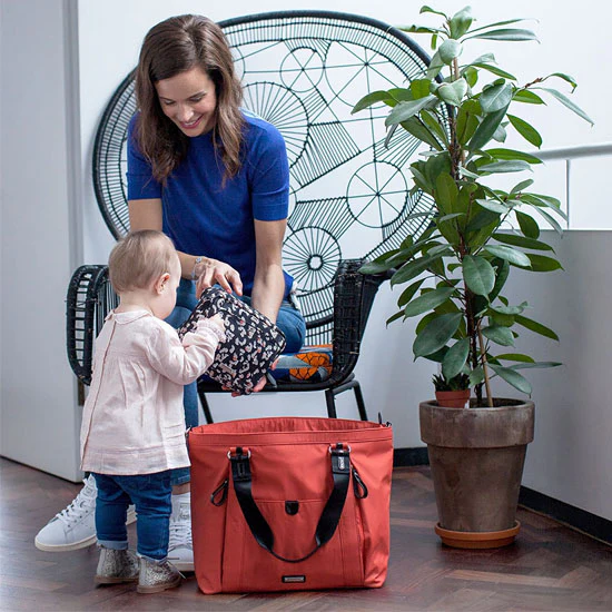 Storksak Cleo - Papaya + Mini Fix Changing Bag - Image 6