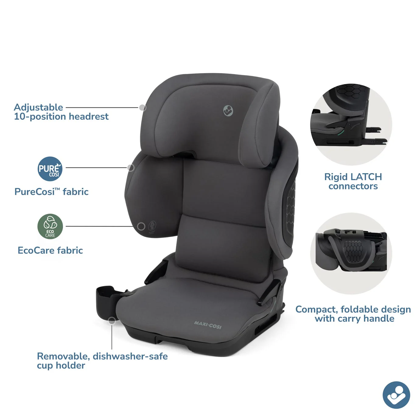 Maxi-Cosi Tanza Belt-Positioning Booster Car Seat - Image 3