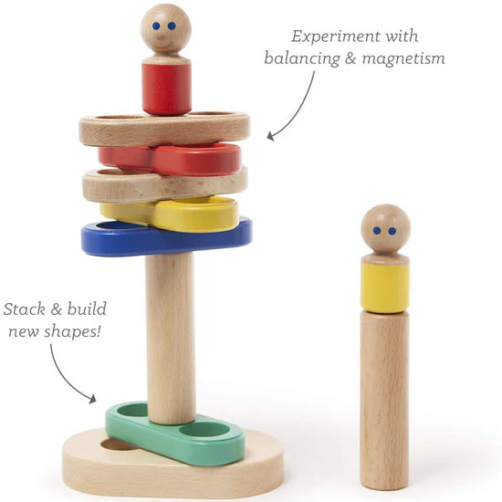 Tegu Magnetic Floating Stacker Building Block Set - Big Top - Image 2