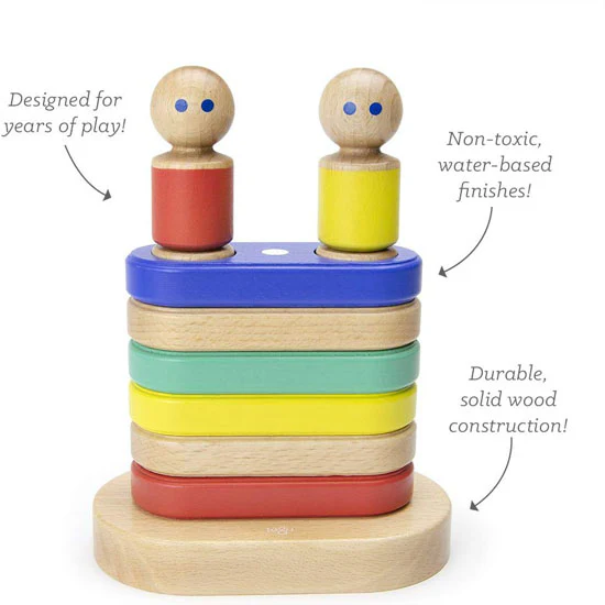 Tegu Magnetic Floating Stacker Building Block Set - Big Top - Image 3