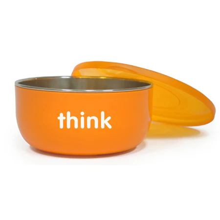 ThinkBaby BPA Free Soup Bowl 6m - Orange - Image 2