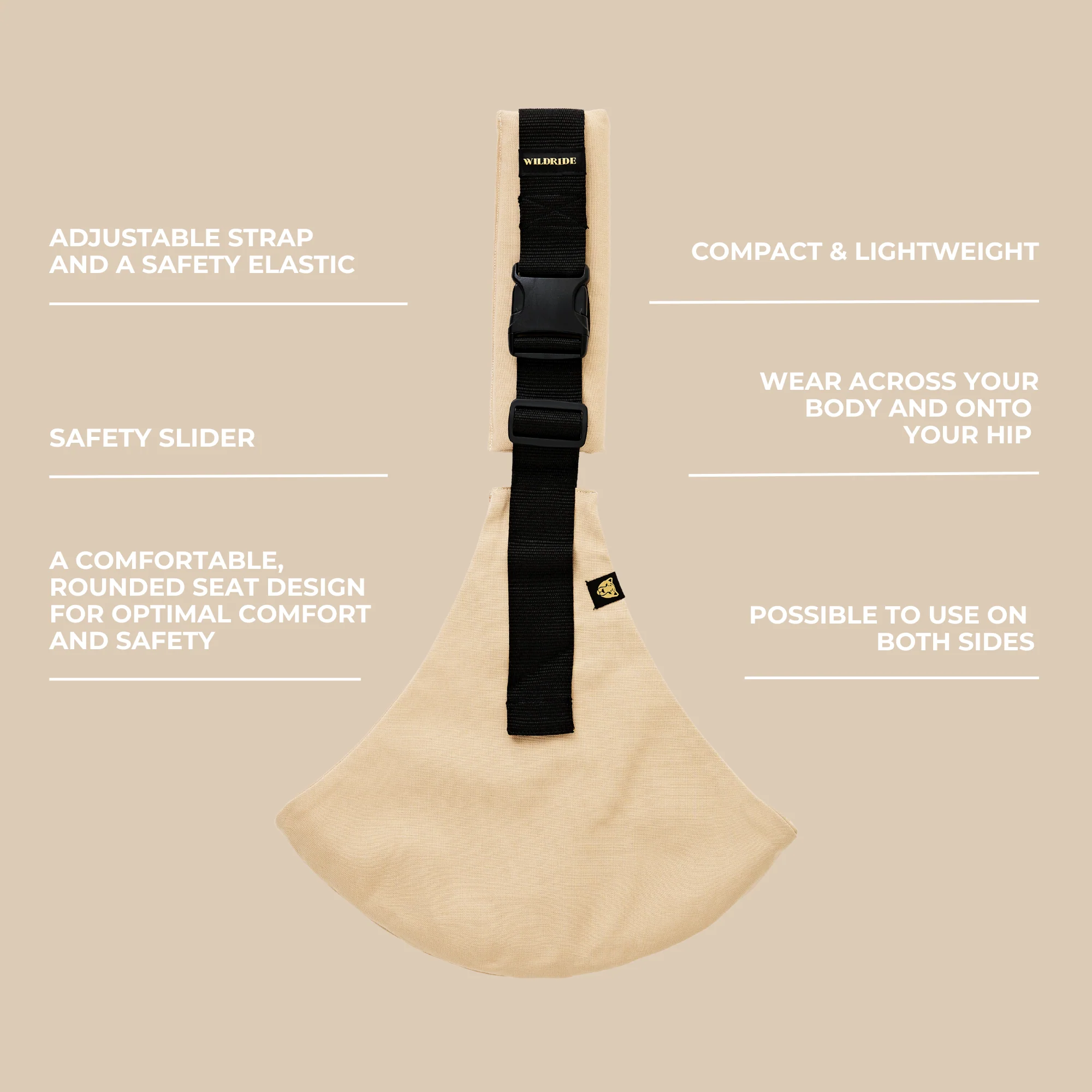 Wildride Toddler Carrier - Beige - Image 4