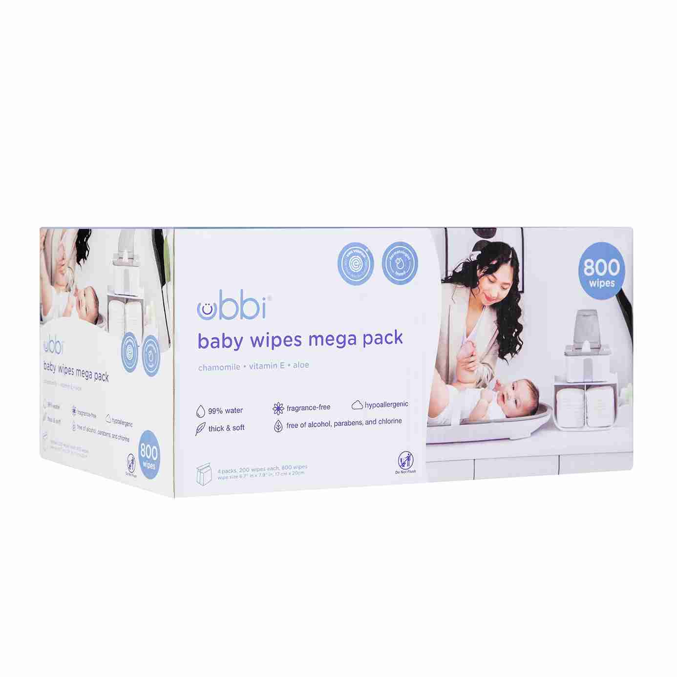 Ubbi Fragrance Free Baby Wipes - Image 3