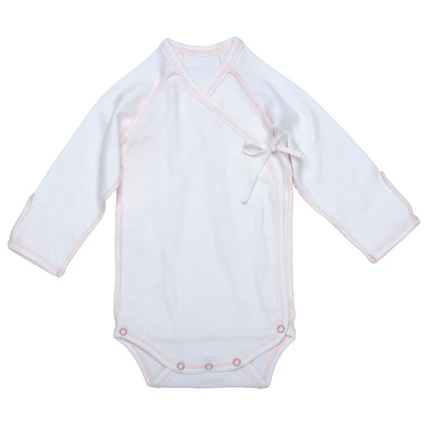 Under The Nile Inside-Out Babybody - Off White w. Blush Trim