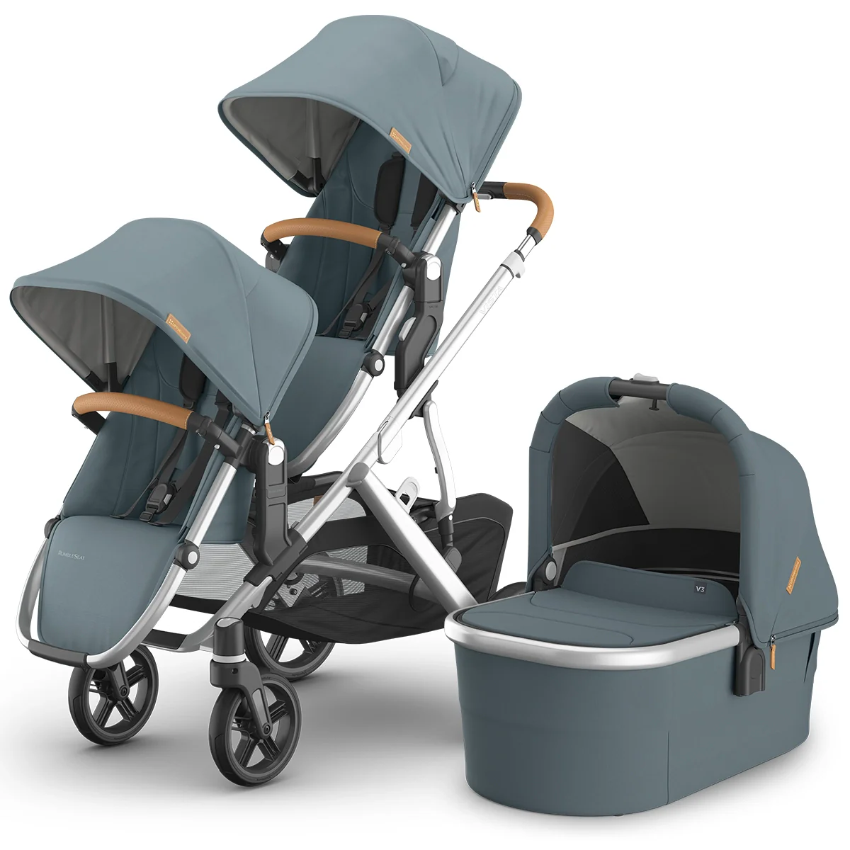 UPPAbaby Vista V3 Double Stroller + Bassinet - Image 14