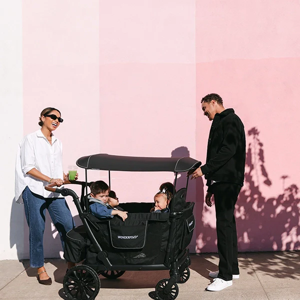 WonderFold L4 Quad Stroller Wagon - Image 14